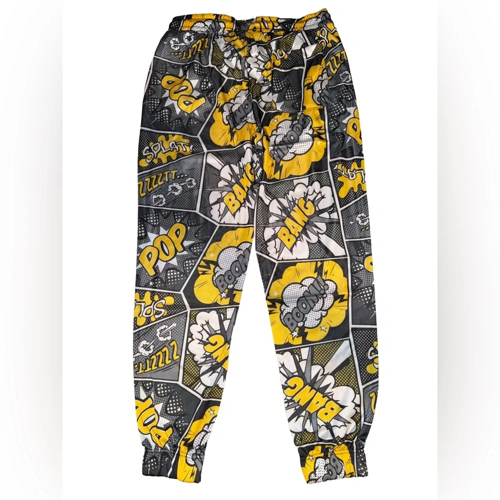 💥NWT! Comic Print Unisex Jogger Pants